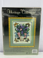 Elsa Williams Heritage Collection Majestic Butterflies Wildflower Stitchery Kit picture