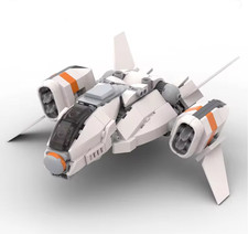 MOC Star Citizen Crusader Spaceship 334Pcs Ship Building Blocks Model Set New picture