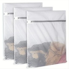 Mesh Laundry Bags for Delicates with Non Rust Zipper- White Laundry Bag picture