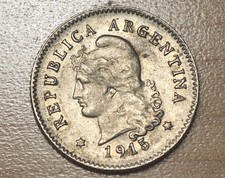 1915 Argentina 10 Centavos picture