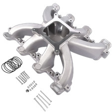300-132 Single Plane Carb Intake Manifold for GM LS1 LS2 LS6 Cathedral Port picture