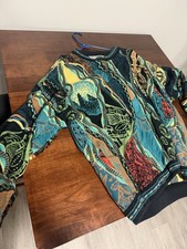 Vtg Carlo Alberto Australia CoogiStyle Med Sweater Biggie 3DMulticolor picture