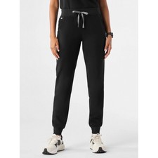 FIGS Zamora Jogger Scrub Pant In Black Women's Small picture