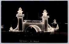 K32/ Rochester New York RPPC Postcard c1910 Ontario Beach Park Entrance 653 picture
