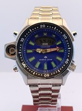Vintage Men's Citizen Promaster Aqualand Dial Blue Working Condition Wristwatch picture