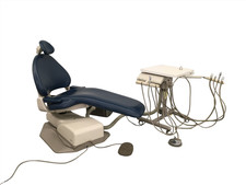 Adec 1040 dental chair w/ Adec Cascade 2671 Duo Cart Delivery System picture