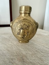 Vintage Chinese Gilt-Metal Snuff Bottle with an Apocryphal Qianlong Reign Mark picture