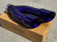 AUTHENTIC NETAMI #1690PU SUPER GLOSS USA PURPLE, TEXAS DUAL EXHAUST TIP picture