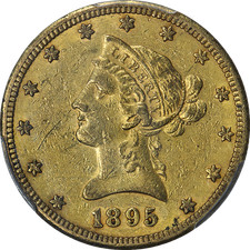 1895-O Liberty Gold $10 PCGS AU50 picture