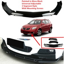 Add-on Universal For Pontiac Vibe 2005-2008 Front Underbody Lip Splitter Black picture