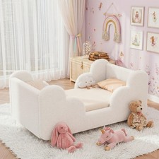 4 Colors Children's Cloud Bed Toddler Floor Bed with Guardrails 300lbs Capacity picture
