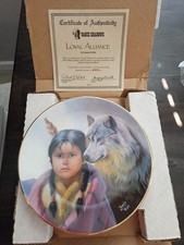LOYAL ALLIANCE Plate Pride of America's Indians #5 Vague Shadows w/COA picture