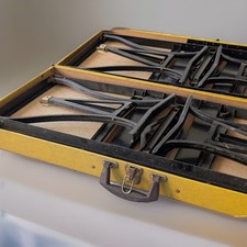 Vintage Milwaukee Stamping Co Handy Table Chair Set Portable Picnic Suitcase picture