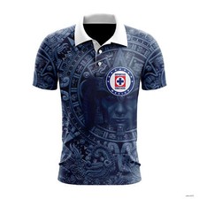 Personalize LIGA MX Cruz Azul Special Aztec Warrior Design Polo Shirt S5XL picture