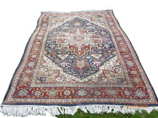 Vintage 8 x 6' CACUASIAN SERAPI KAZAK HERIZ RUG Woven Wool picture