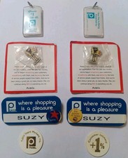 Publix Supermarkets Memorabilia Pin Keychain Name Tag Token Collector Lot Of 4 picture