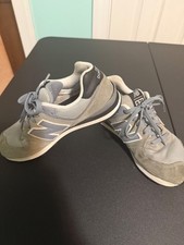 New Balance 574 Gray Suede and Mesh Sneakers Size 4.5 US Women's picture