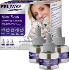 (Pack of 3) FELIWAY Optimum, Enhanced Calming Pheromone 30-day Refill EXP 2028 picture