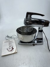 VTG Sunbeam MixMaster Deluxe 12 Speed Chrome Stand Mixer w/ Bowls & Accessories picture