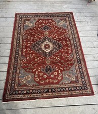 Vintage Rug 4.5 x 6.5 ft Red  Hand Knotted Tribal Oriental Rug picture