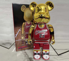 Bearbrick 400% MichaelJordan Chicago Red Gold 28cm Figure With Color LIMITED picture