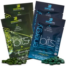 ENERGYbits/RECOVERYbits - Organic Spirulina & Chlorella 30 Count (Pack of 4) picture