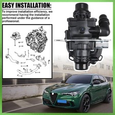 Coolant 3-Way Thermostat Valve for Alfa Romeo Stelvio 2.0T LHD 18-24 68312761AD picture