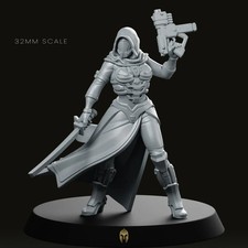 Mariya Cyberpunk Miniature Miniature 28mm & 32mm Unpainted Resin picture