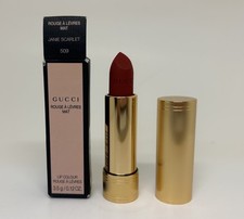 Gucci Rouge A Levres Mat Lipstick Lip Colour Matte 509 Janie Scarlet .12 oz NIB picture