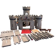 Playmobil Hawks Knight Castle #6001 Incomplete Extra Parts Turret Gate picture