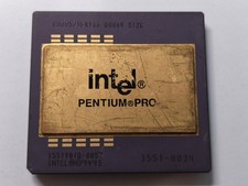Vintage Intel Pentium Pro 166MHz KG80521EX166 Q0864 512K SAMPLE picture