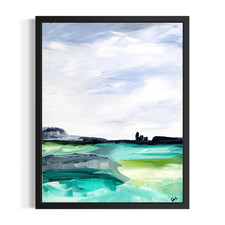 Original  Abstract Landscape Wall Art 11x14 Signed Canvas Home Decor Bedroom picture