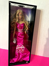Barbie LOOK Red Carpet Fushia Pink Dress Blond Doll 2013 picture