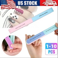 1-10Pcs Nail Buffer Block 7-Sided Manicure Emery Board Sanding Polishing File picture
