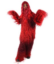 Hairy Bigfoot Horror Halloween Costume, Wig Beard Mustache Set for Cosplay Party picture