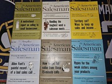 Lot of 6 VTG 1960 The American Salesman Digest/Magazines Marketing Door-To-Door picture