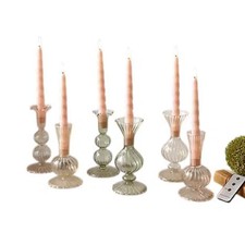 Mrs. H by Dee Hilfiger 6-Pack Wax Flameless Twist Taper Candles picture