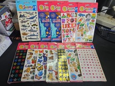 READ Vintage Sandylion Sticker Sheet Lot of 12, Plus 2 Bonus Disney Sheets picture