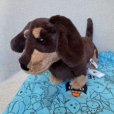 US Medium Otto Sausage Dog Plush Toy NWT Authentic With Dust Bag picture