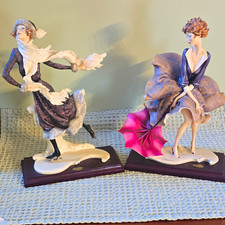 Florence by Giuseppe Armani Porcelain Figurines Lot 2 Umbrella & Skating picture