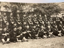 WWII Italian Regia Marina Armed Sailors Photo Fiume Mardessich Leica 1930s 40s picture