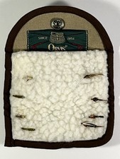 VTG Orvis 1856 Logo Fly Fishing Tan Snap Pouch Including  8 Flys - New picture