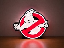 Ghostbusters Logo LED Light 3D Printed Display Sign | USB Powered 9