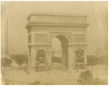 J. Hautecoeur, France, Paris, L'Arc de Triomphe vintage albumen print,   picture