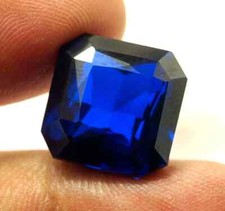 4.3 CT NATURAL Royal Blue Sapphire Asscher Cut FLAWLESS Certified Gemstone picture