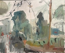 Impressionism Landscape Plein Air Original Oil Painting On Canvas 16”x20” Signed picture