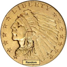 US Gold $2.50 Indian Head Quarter Eagle - Jewelry Grade - Random Date picture