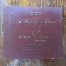 1941 Dickens' A Christmas Carol 3LP Shellac Record Set DA-290 (Decca) picture
