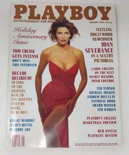 Vintage Playboy Magazine January 1990 With Centerfold Attached  picture