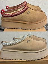 UGG Women's Tazz Platform Slipper Shoe Authentic W/ OG Box 1122553 Chestnut/Sand picture